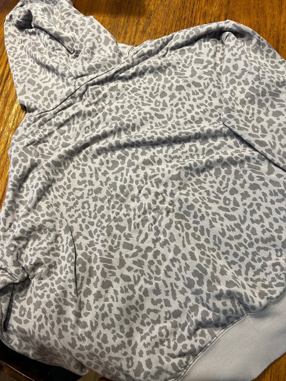 Buffalo David Bitton Purple Leopard-Print Hoodie with Cream Drawstring - Picture 5 of 5